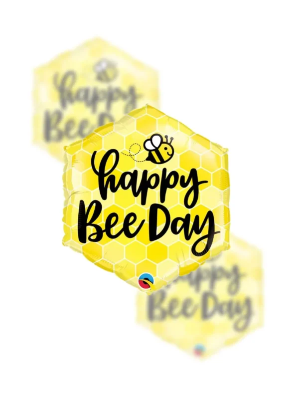 Balon Foliowy  Happy Birthday 20" bee day - Z helem