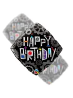 Balon Foliowy  Happy Birthday 18" Robot Cogwheels