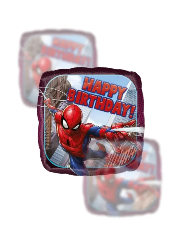 Balon Foliowy  Happy Birthday 18" Spiderman - Z helem