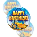Balon Foliowy  Happy Birthday 18" koparka
