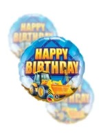 Balon Foliowy  Happy Birthday 18" koparka