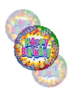 Balon Foliowy Happy Birthday 18" serpentyny