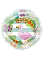 Balon Foliowy  Happy Birthday 18" flaming - obrazek 2