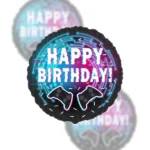 Balon Foliowy Happy Birthday 18" Gamingowy