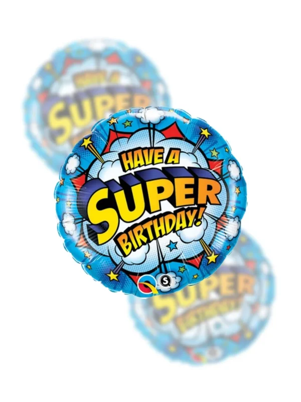 Balon Foliowy  Happy Birthday 18" Have A Super Birthday! - Z helem