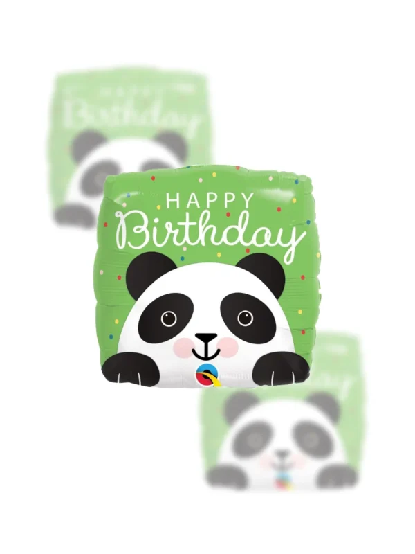 Balon Foliowy  Happy Birthday 18" słodka panda - Z helem