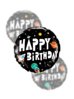 Balon Foliowy Happy Birthday 18" kosmos
