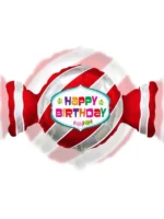 Balon Foliowy  Happy Birthday 24"  słodki cukierek - obrazek 2
