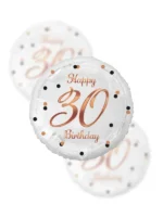 Balon Foliowy  Happy Birthday 18" rose gold 30