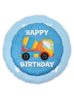 Balon Foliowy  Happy Birthday 18" betoniarka - obrazek 2