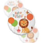 Balon Foliowy  Happy Birthday 18" urodzinowy lew