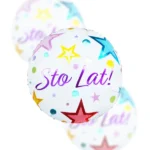 Balon Foliowy sto lat 18" gwiazdki