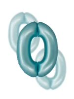 Balon Niebieski Cyfra Foliowa ,,0″, 76cm