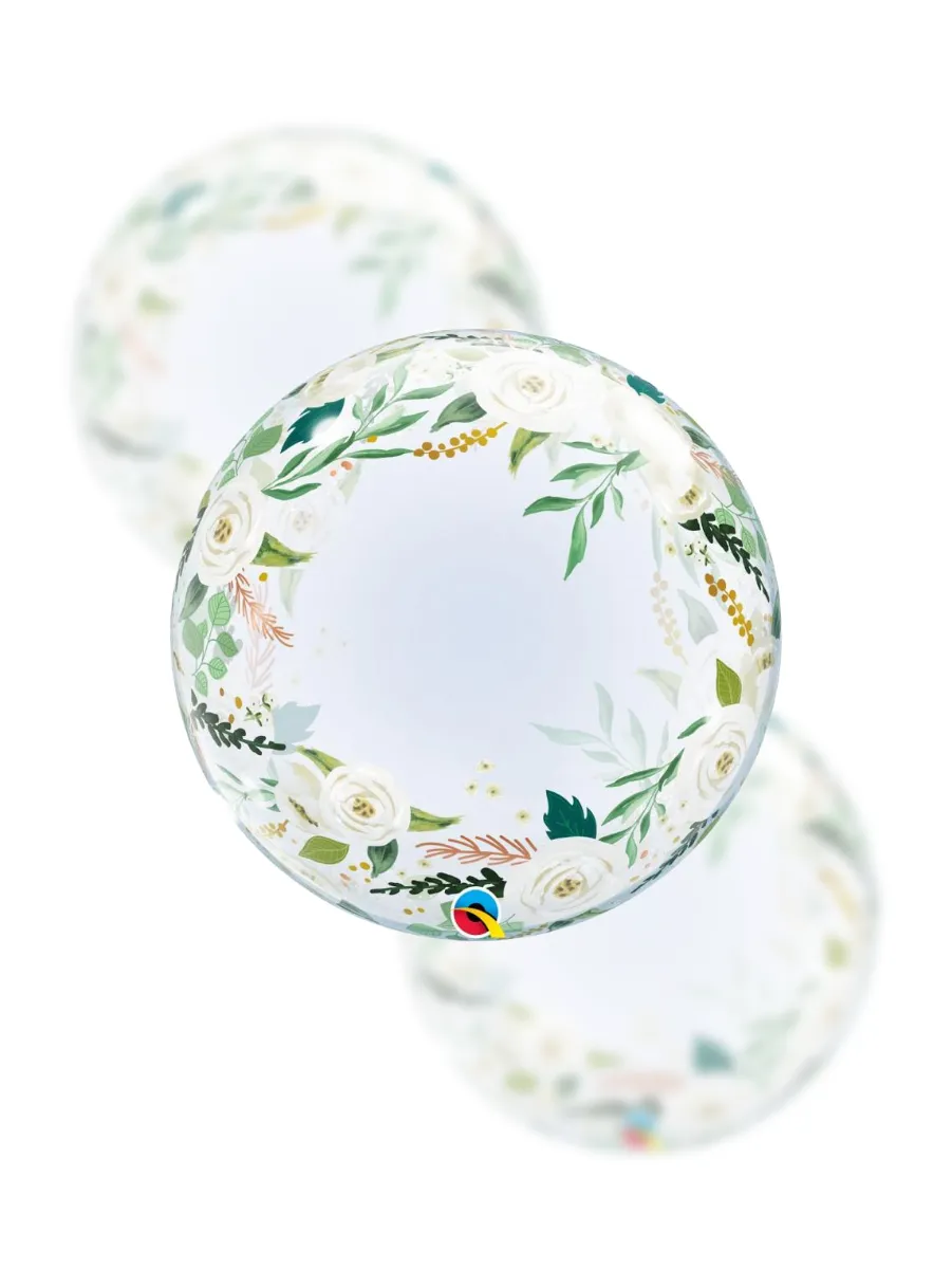 18648 QL BUBBLE Balon Foliowy 22" Bubble kwiatowy - obrazek 1