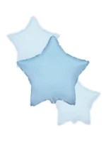 Balon Foliowy gwiazda 18" Niebieska Delikatna