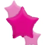 Balon Foliowy gwiazda 18" Ciemnoróżowa