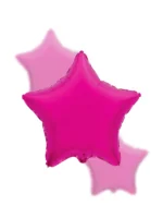 Balon Foliowy gwiazda 18" Ciemnoróżowa