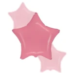 Balon Foliowy Gwiazdka 18" Pastelowy Czerwony