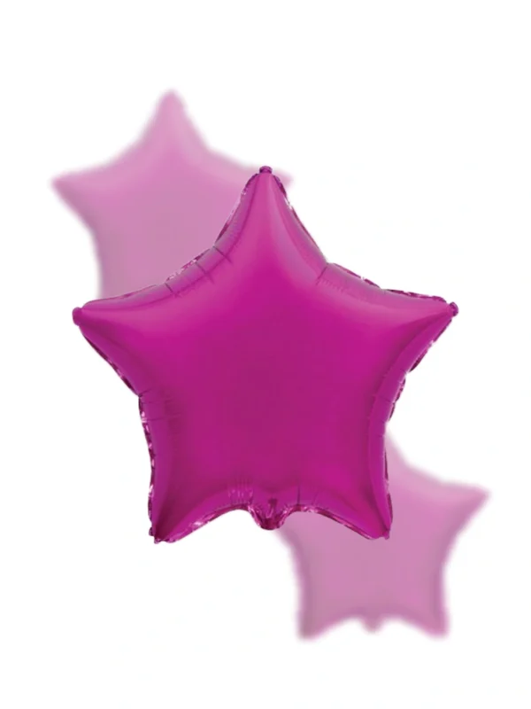 Balon Foliowy Gwiazdka 18" Purpurowa - Z helem