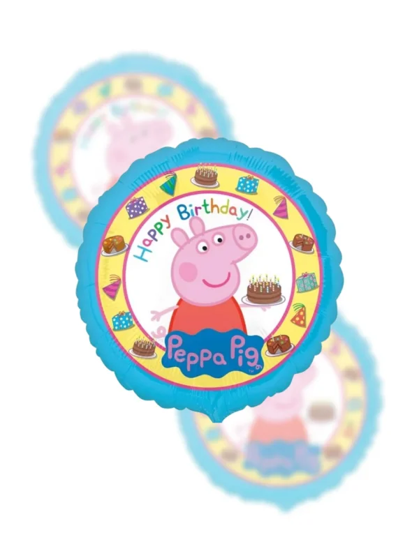 Balon Foliowy Happy Birthday 18" Świnka Peppa - Z helem