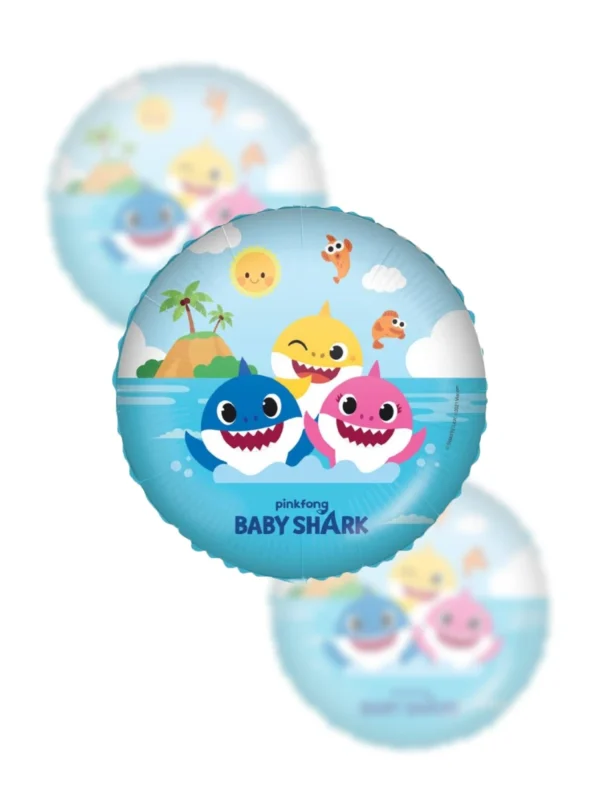 Balon Foliowy baby shark 18" - Z helem