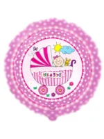 Balon Foliowy  It's a girl  18" - obrazek 2