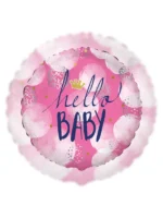 Balon Foliowy Hello Baby 18" - obrazek 2