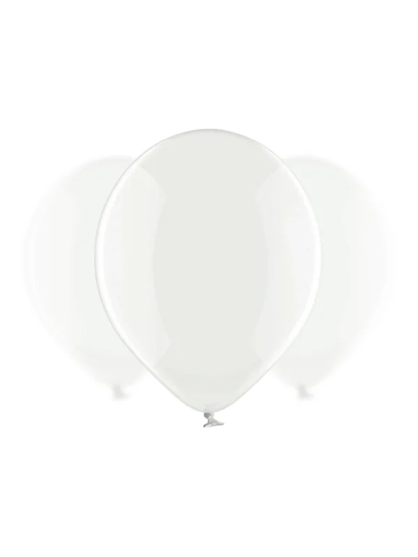 Balon Lateksowy 12" przeźroczysty - Z helem