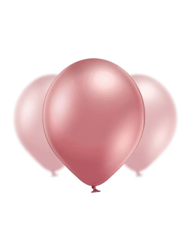 Balon Lateksowy 12" błyszczący różowy - Z helem