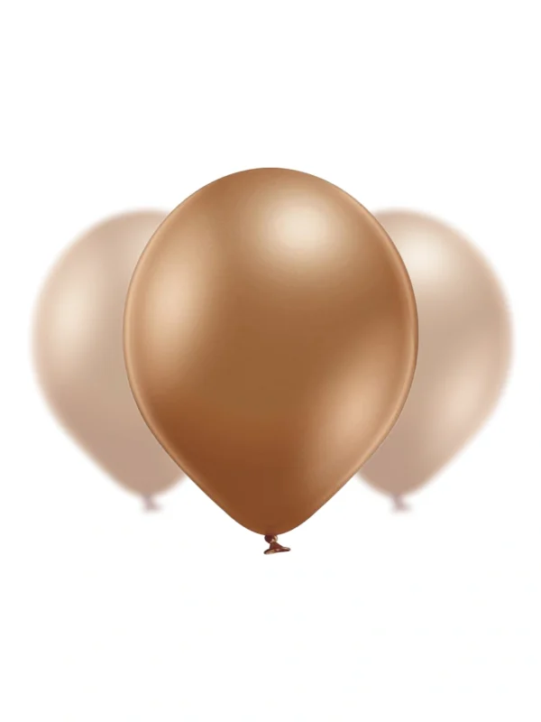 Balon Lateksowy 12" błyszczący miedziany - Z helem