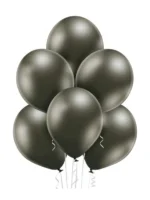 Balon Lateksowy 12" antracytowy, grafitowy - obrazek 3