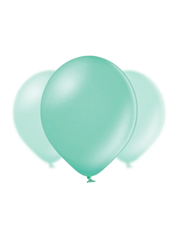 Balon Lateksowy 12" Metaliczny jasny zielony - Z helem