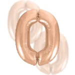 Balon Rose Gold Cyfra Foliowa ,,0",92cm