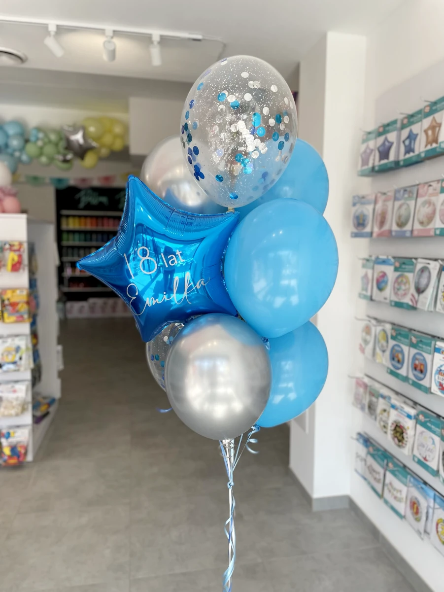 no54 Bukiet "Blue Birthday" - obrazek 1