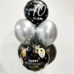 Bukiet "Black Double Happy Birthday 40th"