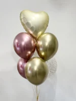 Bukiet "Glossy Light Gold Heart"