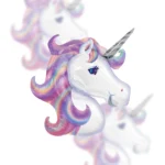 Balon Foliowy Unicorn Fioletowy 32"