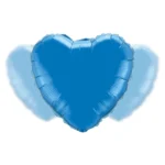 Balon Foliowy Serce Niebieskie 18"