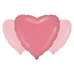 Balon foliowy serce pastelowe czerwone 18" (45cm)