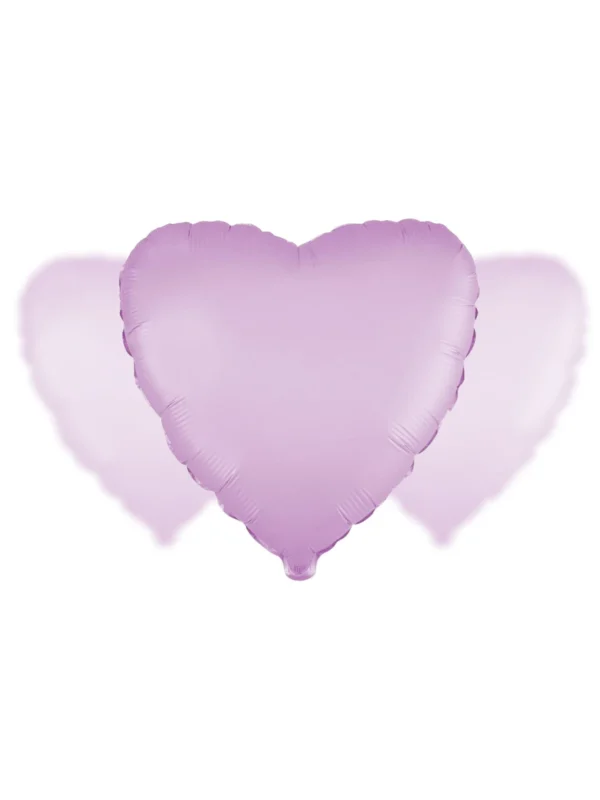 Balon Foliowy Serce Liliowe Satynowe 18" (43 cm) - Z helem +12zł