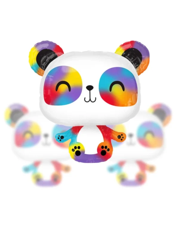 Balon Foliowy Kolorowa Panda 24" - Z helem