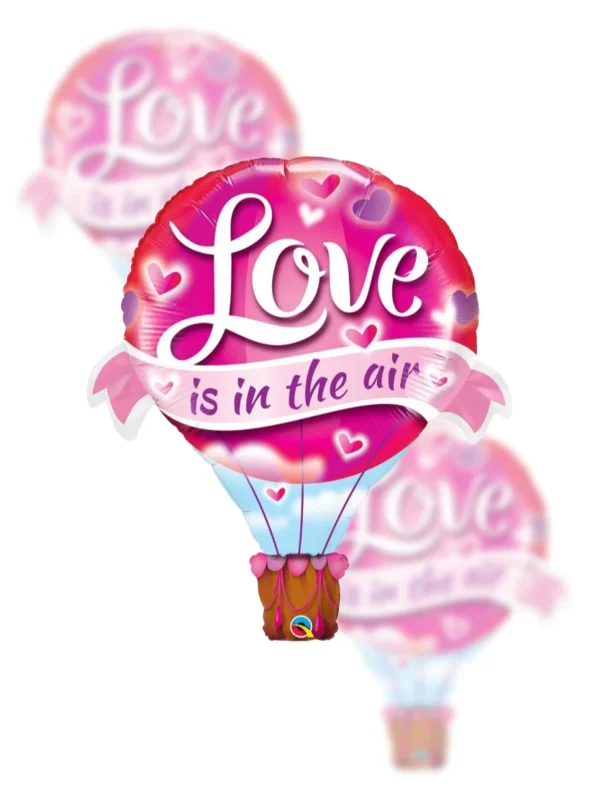Balon Foliowy Love Is In The Air 42" - Z helem