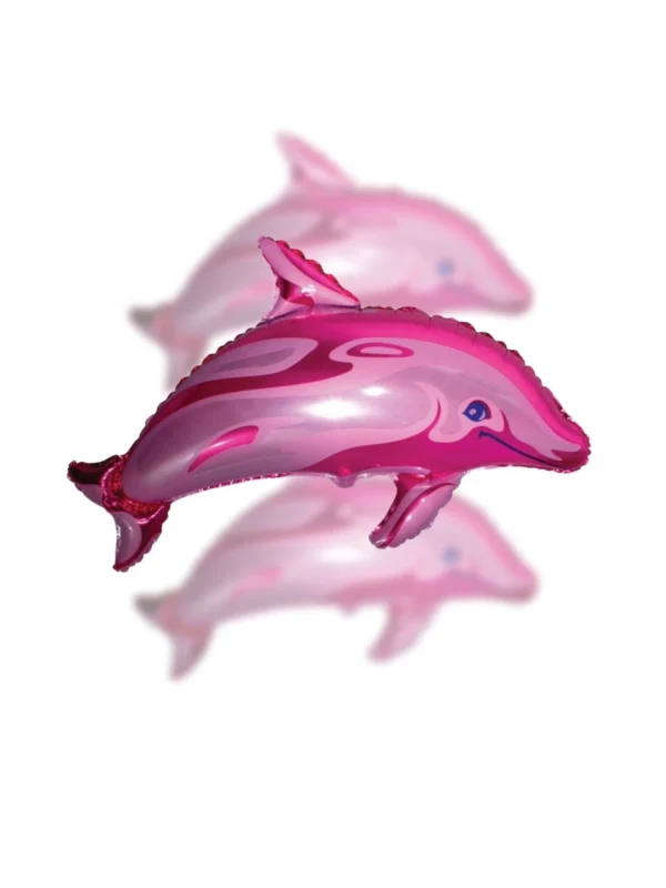 Balon Foliowy Delfin Różowy 24" - Z helem