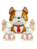 Balon Foliowy Bulldog Brązowy 24"
