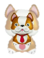 Balon Foliowy Bulldog Brązowy 24" - obrazek 2