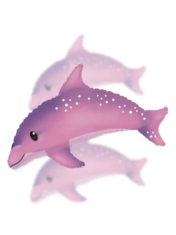 Balon Foliowy Magiczny Delfin Różowy 24" - Z helem