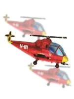 Balon Foliowy Czerwony Helikopter 24"