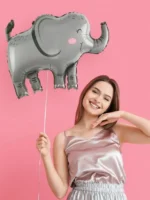 Balon Foliowy Słonik 26" - obrazek 3