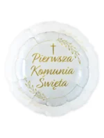 Balon Foliowy Pierwsza Komunia Święta Kłosy 18" - obrazek 2